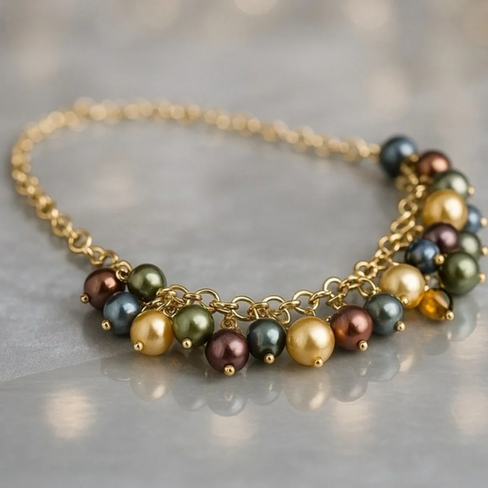 PREMIER DESIGNS LEILANI Faux Pearl Beaded 18